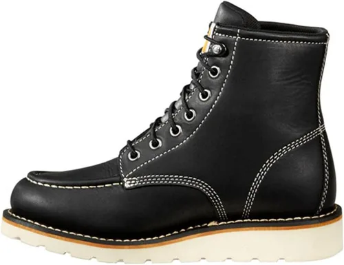 Miniatura 3 de Carhartt Botines de cuña de 6 pulgadas impermeables con punta suave para mujer, Negro