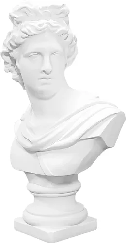 Miniatura 13 de Escultura de figura clásica decorativa de yeso, resina como modelo de pintura para artistas, busto, Venus, Apollo-David David escultura - 11.8 in