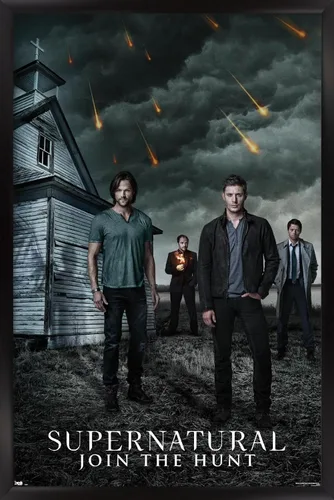Miniatura 8 de Trends International Supernatural - Póster de pared de iglesia, 22.4 pulgadas de largo x 14.7 pulgadas, versión enmarcada en madera de granero