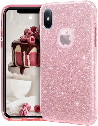 Miniatura 9 de Carcasa para iPhone X (2017), con brillantina, brillo de cristal de MATEPROX , Dorado
