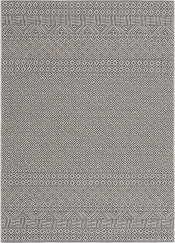 Miniatura 7 de SAFAVIEH Alfombra lavable para exteriores, colección Courtyard de 2.3 x 6.7 pies, beige y azul aguamarina, no desprende pelusa y es fácil