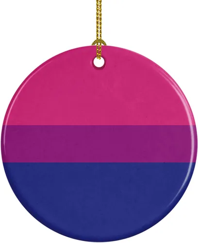Miniatura 17 de Caroline's Treasures Trigender Pride - Adorno de cerámica para colgar en el árbol de Navidad, para el hogar, Navidad, fiestas, regalo, 3 pulgadas