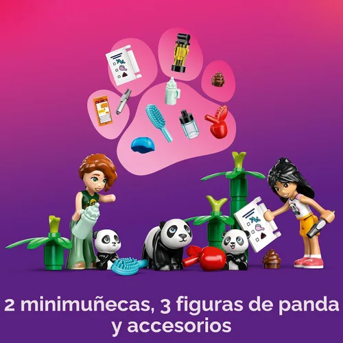 Miniatura 5 de LEGO Friends Santuario de Pandas Cuidado de Animales Juego de Construcción y Pretensión para Niñas y Niños - Juego Interactivo de Narración