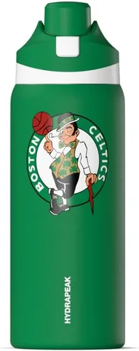 Miniatura 12 de Hydrapeak Botella de agua aislada con licencia oficial de la NBA Phoenix Suns Oasis de 32 onzas con tapa de botón y asa integrada, botella deportiva