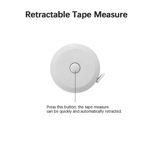 Miniatura 4 de Paquete de 3 cintas métricas retráctiles para cuerpo, 60 pulgadas, 4.9 ft, regla flexible de doble cara para manualidades, tela, costura, sastre