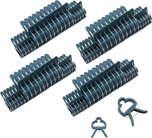 Miniatura 8 de Sago Brothers 40 clips de jardín para jaulas de tomate, clips de soporte de plantas para estacas de bambú, plantas trepadoras, enredaderas, clips