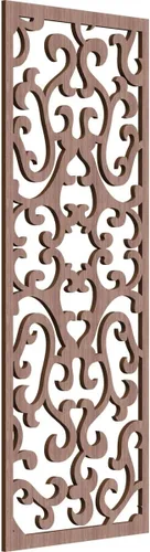 Miniatura 91 de Smithfield Paneles de pared decorativos de madera con calado, 13 3/8 pulgadas de ancho x 34 3/8 pulgadas de alto x 3/8 de alto, roble rojo rojo