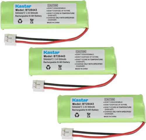 Miniatura 5 de Kastar Batería inalámbrica (paquete de 1), Ni-MH 2.4V 800mAh, repuesto para BT-18443 BT-28443 89-1337-00-00 VTech LS-6115 LS-6117 LS-6125 LS6126