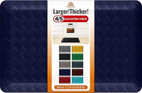 Miniatura 22 de Tapetes de cocina extra gruesos de 4/5 pulgadas para piso, antideslizantes, antifatiga, tapete de fregadero impermeable resistente a las manchas