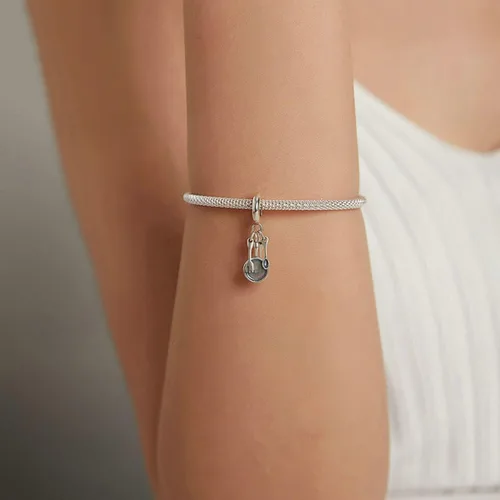 Miniatura 5 de Abalorio de plata de ley 925 con diseño de tijeras para abalorios de pandora