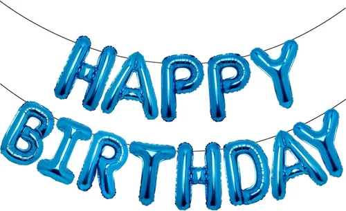 Miniatura 15 de Accevo Cartel de globos negros con letras Happy Birthday, 16 pulgadas, papel de aluminio, letras 3D, feliz cumpleaños para niños, adultos, unisex