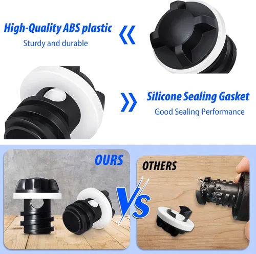 Miniatura 5 de YETI - Paquete de 2 accesorios de repuesto para tapones de drenaje refrigerantes, compatibles con enfriadores Tundra, tanque y RTIC, tapón de hielo