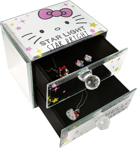 Miniatura 2 de Sanrio Hello Kitty Star Bright Mirror - Joyero de cristal con licencia oficial de Hello Kitty