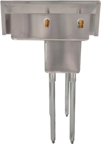 Miniatura 7 de AmGood Fregadero de acero inoxidable para preparación y uso general Acero inoxidable 304 NSF Restaurante, cocina, lavandería, garaje