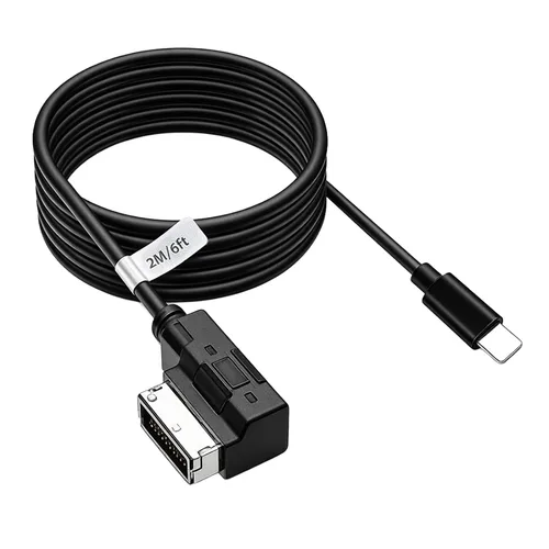 Miniatura 10 de Cables de audio AMI - Cable auxiliar de interfaz musical compatible con A3/A4/A5/A6/A8/S4/S6/S8/Q5/Q7 con sistema MMI 3G+ para 13 Pro, 13 Pro Max
