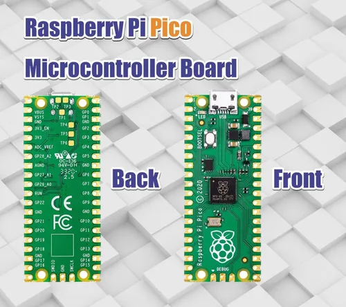 Miniatura 2 de 2 piezas de placa microcontrolador Raspberry Pi Pico con interfaces digitales flexibles Basado en chip RP2040 Procesador ARM Cortex M0+ de doble