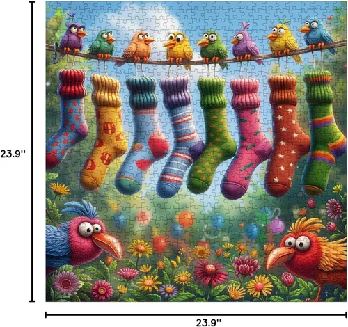 Miniatura 8 de Rompecabezas de jardín de pájaros coloridos para adultos, 1000 piezas, rompecabezas de flores y naturaleza, rompecabezas de arte de escenas lindas