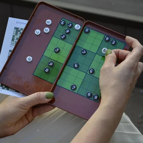Miniatura 2 de The Purple Cow - Sudoku. Caja de juego magnética para niños y adultos. Resuelve rompecabezas duros y domina tu mente.