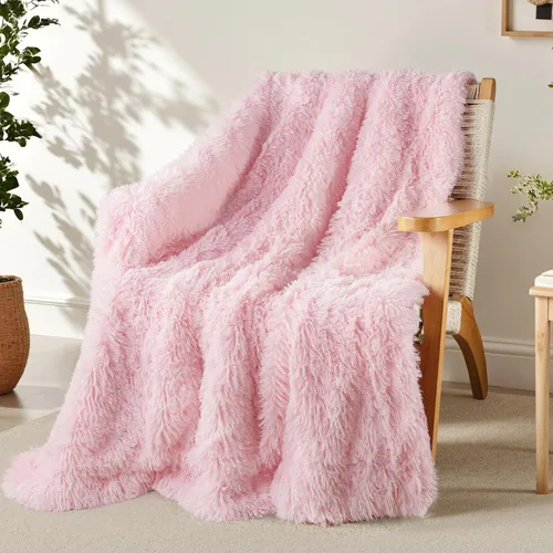 Miniatura 12 de Exclusivo Mezcla Manta de Cama Mullida de Piel Sintética Tamaño King, Mantas Reversibles Shaggy de Vellón Sherpa Teñido Tie Dye, Mantas Mullidas