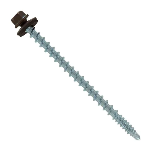 Miniatura 43 de Fasteners Plus ST Fastening Kwikseal Woodbinder Tornillos de Metal a Madera #10 X 1 Burgundy con Arandela de Goma EPDM, 250 Unidades - Diseñados