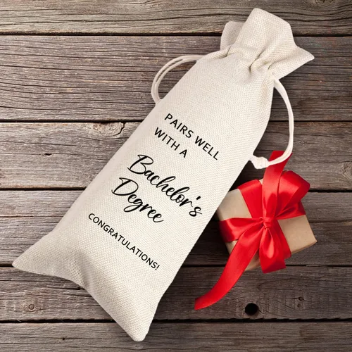 Miniatura 3 de Maydvdv Bolsa de vino de graduación de licenciatura Regalo de graduación universitaria Clase de 2025 Regalo para él Combina bien con una