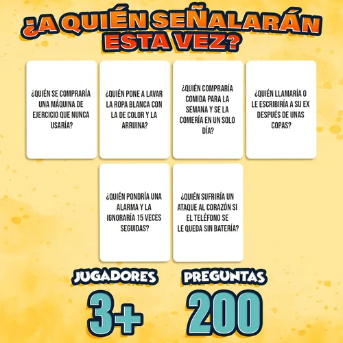 Miniatura 3 de ¿Quién lo Haría? Juego de Mesa en Español para Familia, Amigos, Adultos y Adolescentes Juego de Cartas Divertido para Fiestas, Noche