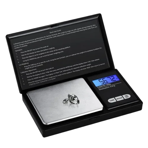 Miniatura 2 de 1pc 17.64 oz/0.00 oz Mini Pocket Digital Scale Alta Precisión Joyería Electrónica Precisa Balanzas Oro Pesas Gramo (10.58 oz-0.00 oz)