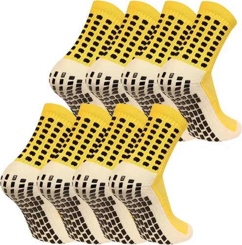 Miniatura 9 de fjberrtsat Calcetines para hombre de fútbol sin deslizamiento, antideslizantes, para fútbol y baloncesto, con almohadillas antideslizantes