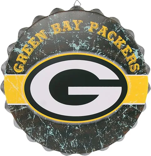 Miniatura 29 de NFL Team Logo Distressed Metal Hanging Wall Bottle Cap Sign