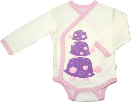Miniatura 25 de Babysoy Kimono de algodón orgánico de manga larga Onesie Bodysuit