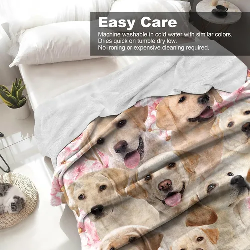 Miniatura 7 de Manta de perro Labrador Retriever, regalos para los amantes de los perros, manta de franela suave, regalo para mujeres, niños, niñas, Halloween