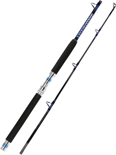 Miniatura 9 de Fiblink Caña de pesca de barco convencional de 1 pieza/2 piezas para agua salada en alta mar