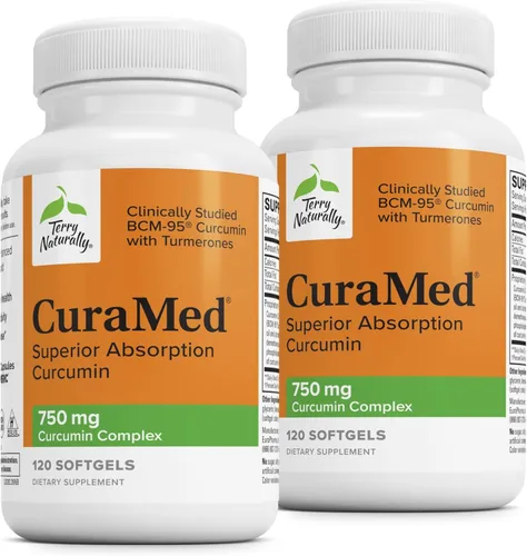 Miniatura 8 de Terry Naturally CuraMed 750 mg - Suplemento antioxidante para la salud del cerebro y el corazón - Suplemento con complejo de curcumina de alta