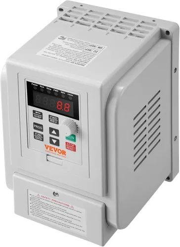 Miniatura 10 de VEVOR VFD 3HP, 2.2KW, 10A, Entrada 1 Fase 220V-240V a Salida 3 Fases 220V-240V Unidad de Frecuencia Variable, VFD 0-400Hz para Control de Velocidad