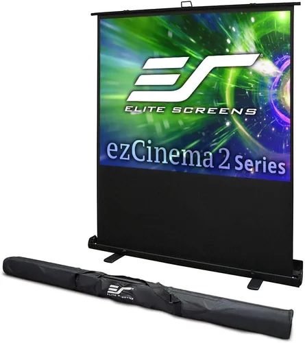 Miniatura 11 de Elite Screens ezCinema 2 pantalla de proyección, 84 pulgadas 16:9, manual de piso con extracción de tijera, portátil para oficina en casa, aula