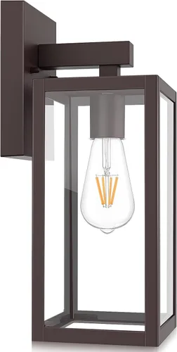 Miniatura 8 de MAXvolador Lámpara de Pared Exterior, Aplique de Pared al Aire Libre Resistente al Agua, Montaje de Luz Antióxido en Bronce Cepillado con Aceite