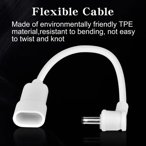 Miniatura 4 de Prestantious Adaptador de cable de alimentación, adaptador de enchufe USB-C a CC de 0.138 in compatible con batería de cámara Stick Up y batería