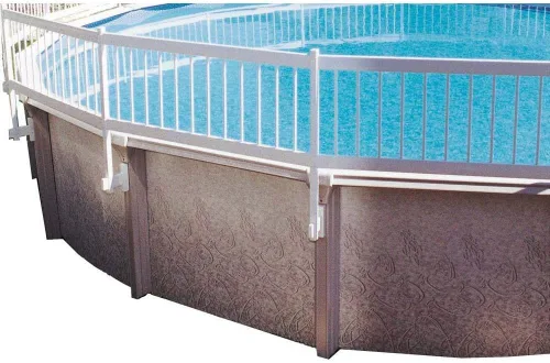 Kit de base y valla para piscina sobre el piso (8 sección) de GLI, Blanco