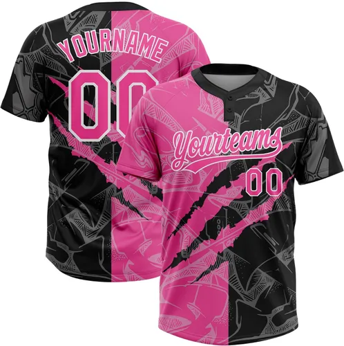 Miniatura 36 de Camisetas de béisbol personalizadas con dos botones, camisetas de sóftbol personalizadas con logotipo de nombre cosido para hombres, mujeres