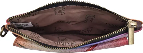 Miniatura 6 de Anna by Anuschka Cartera organizadora de cuero pintada a mano para mujer, hibisco antiguo, Hibisco antiguo