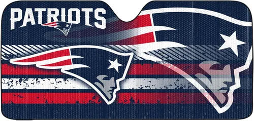 Miniatura 25 de Fanmats Parasol Solar Automático para Parabrisas de la NFL, Protector Solar Visera Solar Acordeón Tri-plegable para Almacenamiento 59" x 29.5