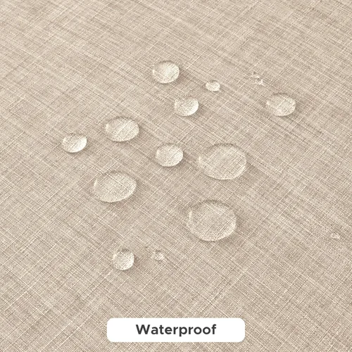 Miniatura 4 de Fitable - Manteles de lino sintético para mesas rectangulares: Mantel de granja resistente al agua y a las manchas, manteles de arpillera