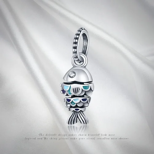 Miniatura 6 de Pandach Dijes de plata de ley 925 para pulsera y collar, colgante con piedras de circonita cúbica 5A, cuentas de joyería, regalos para mujeres