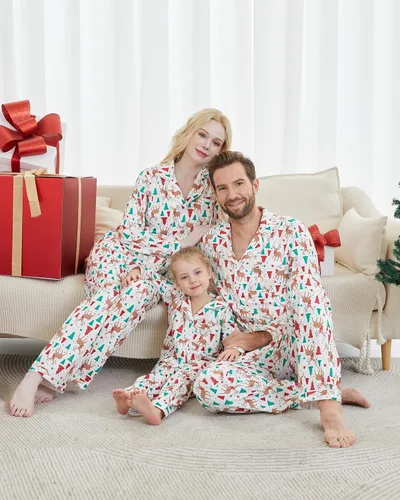 Miniatura 3 de DAUGHTER QUEEN Pijamas de Navidad para la familia, niños de 6 a 15 años, tallas de adultos S-XXL
