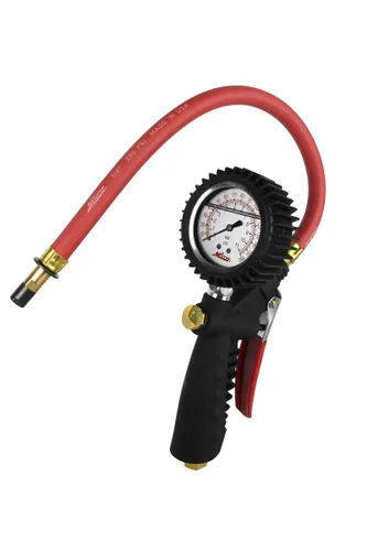 Miniatura 7 de Milton S-575A Pro Analog Pistol Grip Inflator Gauge with Pressure Gauge - 15" Hose Ball Foot Chuck, Assembled in USA 230 PSI