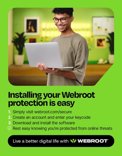 Miniatura 8 de Webroot Seguridad de Internet completa Software antivirus 2023 5 dispositivos Descarga de 2 años para PC/Mac/Chromebook/Android/IOS +