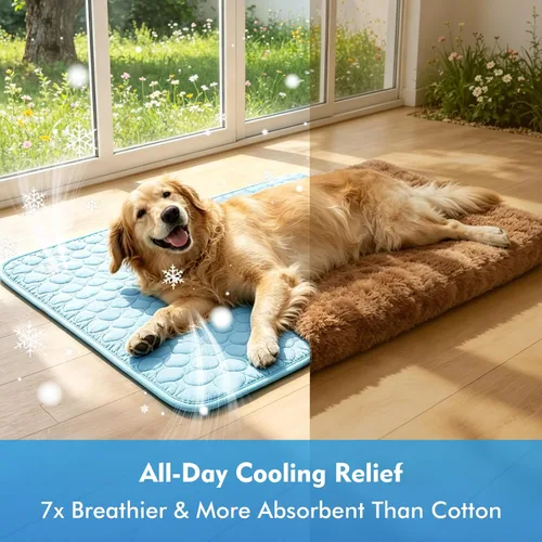 Miniatura 6 de Tapete refrescante para perros, tapete refrescante Arc-Chill mejorado para perros Q-Max > 0.4, almohadilla de refrigeración lavable para perros