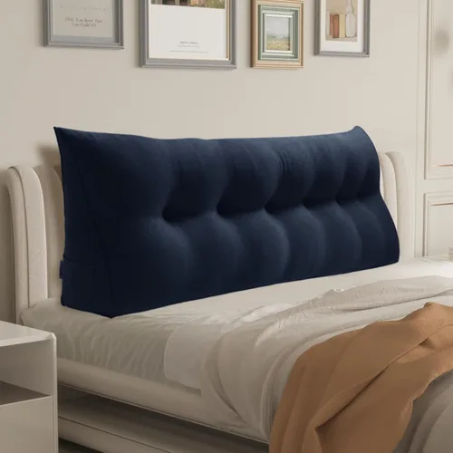 Miniatura 16 de Almohada WOWMAX grande de apoyo con forma triangular, almohada con forma de cuña para respaldo o lectura, cabecero para el día de la Madre