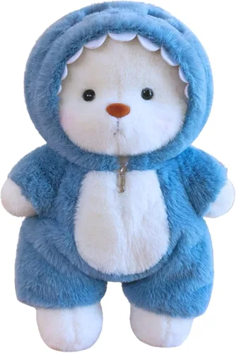 Miniatura 13 de Ositos de peluche que se abrazan, Dos ositos de peluche que se abrazan, animales de peluche para parejas, novias, niñas, niños con velcro