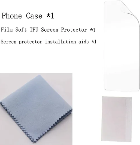 Miniatura 4 de jioeuinly Nokia C200 - Funda compatible con Nokia C200 N151DL + protector de pantalla de TPU suave DJS
